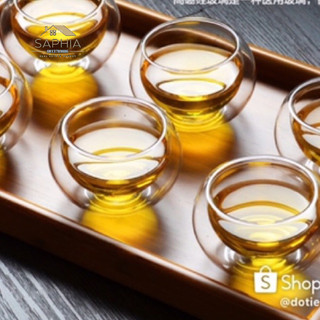 Set ấm chén thuỷ tinh chịu nhiệt