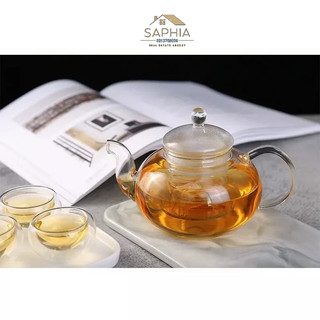 Ấm trà thuỷ tinh dung tích 600