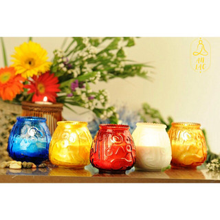Nến Sáp Không Khói Ly Thủy Tinh 45H - 72H NKK