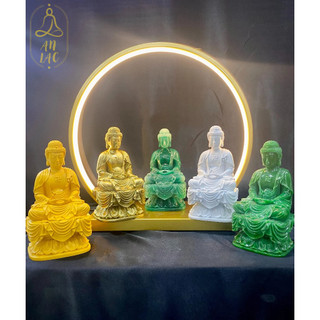 Tượng phật dược sư - a di đà ngồi cao 19cm composite
