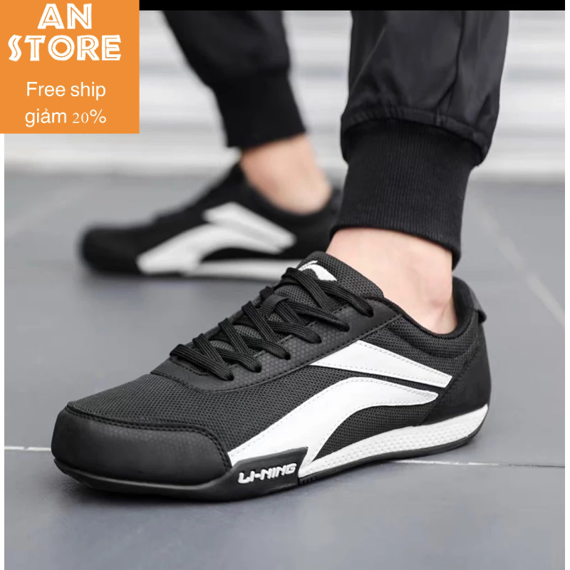 Giày Lining đen thể thao thoáng nhẹ êm chân