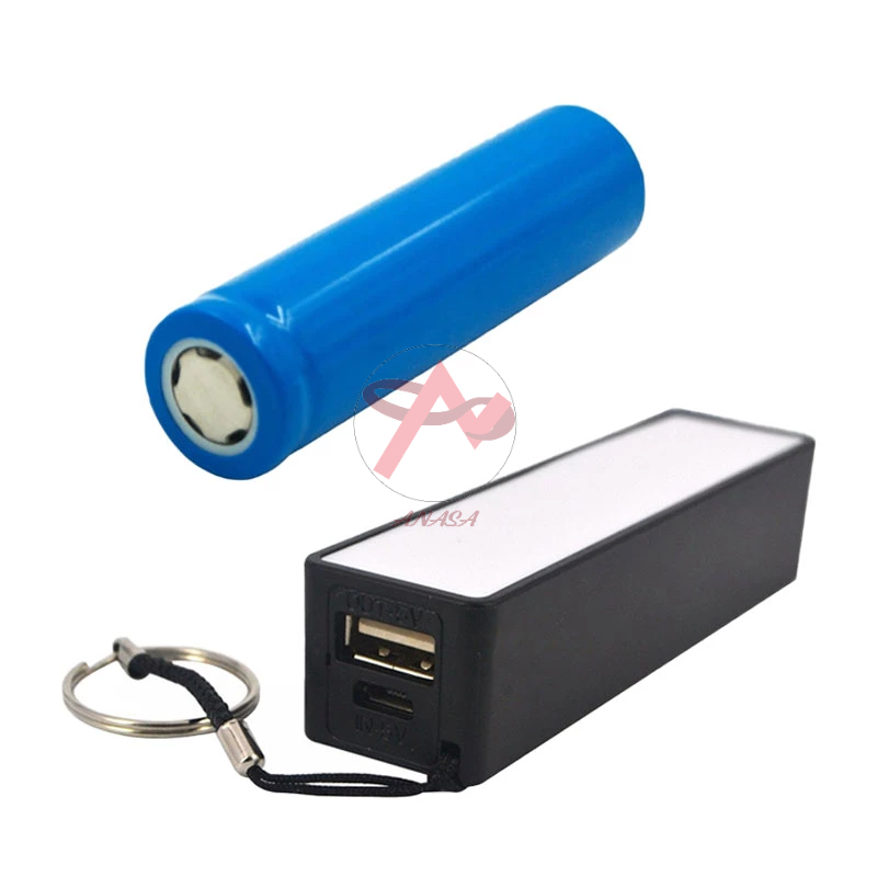 Box Sạc Dự Phòng 1 Cell Vỏ Nhựa - Màu Sắc Ngẫu Nhiên - Kèm pin 1200mAh