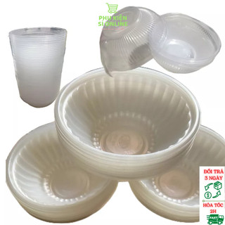 50 tô nhựa dùng 1 lần cho những người bán, mang về và dùng trong những lần đi chơi xa, picnic, dùng được nóng và lạnh