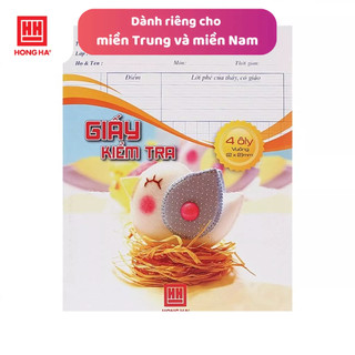 Giấy kiểm tra 4 ô ly Hồng Hà Dream 4923
