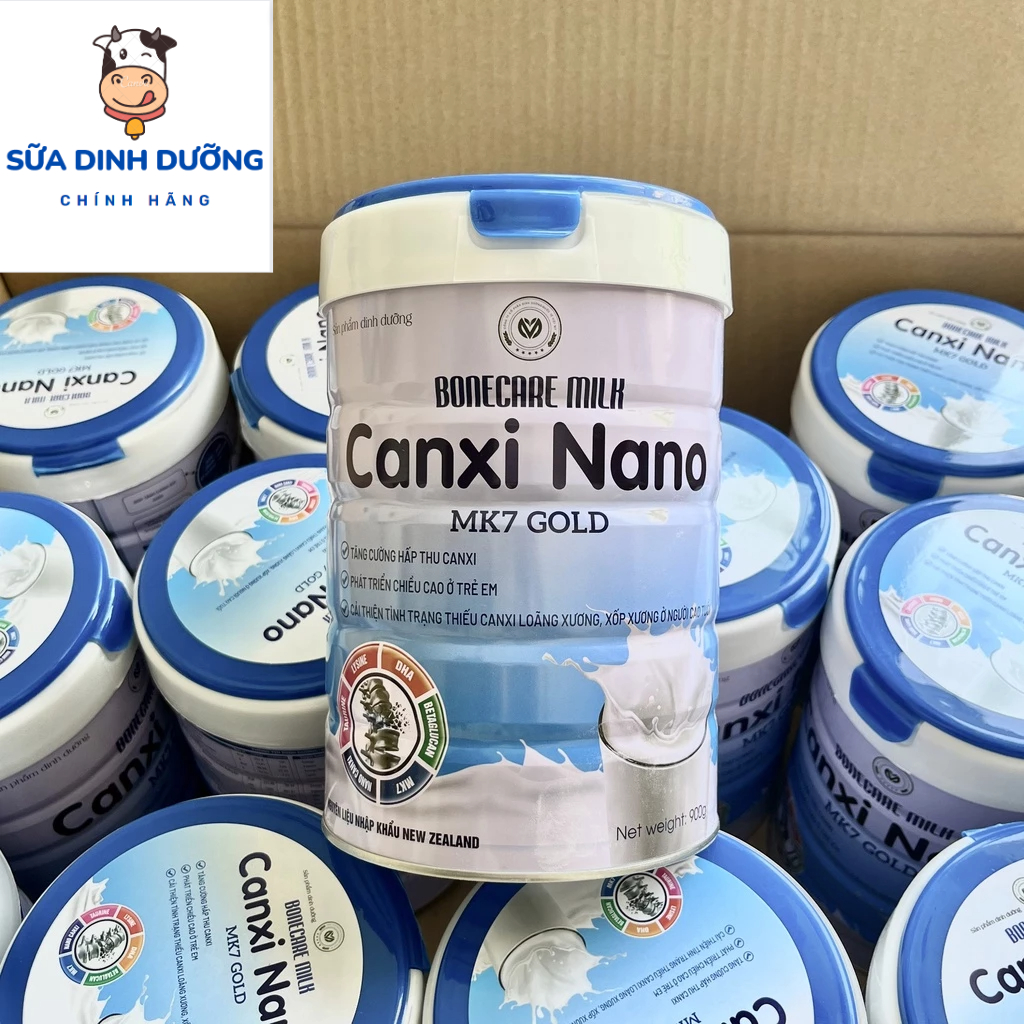 Sữa Canxi Nano MK7 Gold 900g bổ sung canxi dành cho người già, Sữa Canxi dành cho người già, Xương khớp dẻo dai