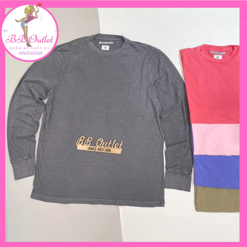 Áo cotton wash dài taycho nam giới American Eagle