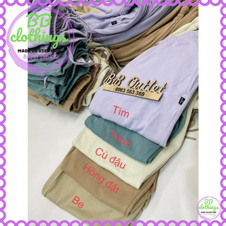 Quần jogger cotton da cá nữ