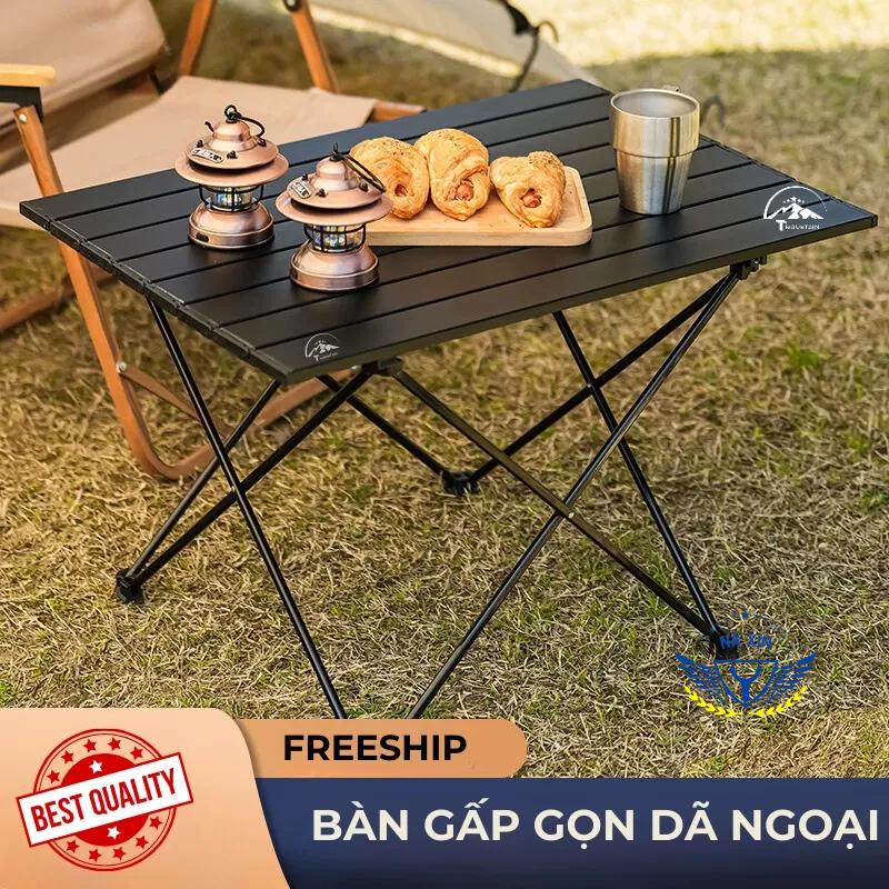 Bàn dã ngoại gấp gọn , bàn camping, picnic du lịch Thương hiệu cao cấp Tmountain, hợp kim nhôm nhẹ, chắc chắn - DCP3