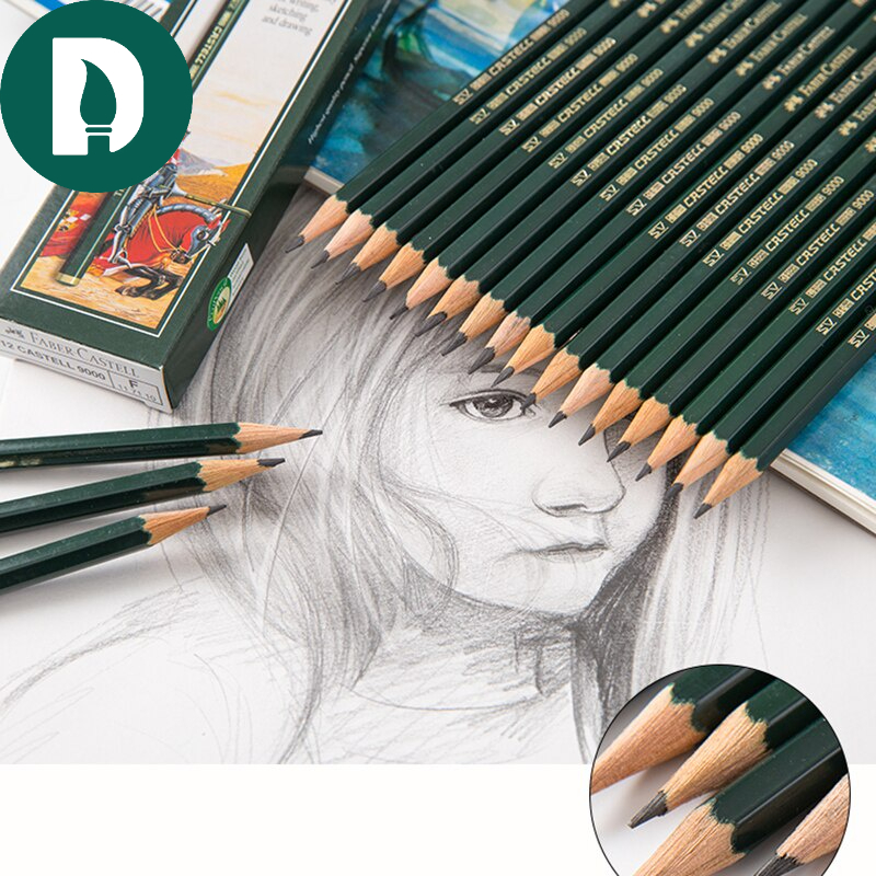 Bút Chì Phác Thảo Cao Cấp Faber Castell - HB/2B/4B/6B/8B Hàng Chính Hãng - Hoạ Cụ DUTi