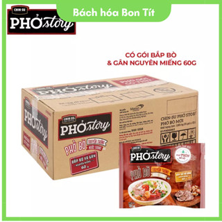 Thùng 15 Gói Phở Thìn Bờ Hồ Story Thịt Thật, Phở Bò Chinsu