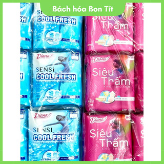 Băng vệ sinh diana cool fresh/ mặt lưới siêu thấm 8m