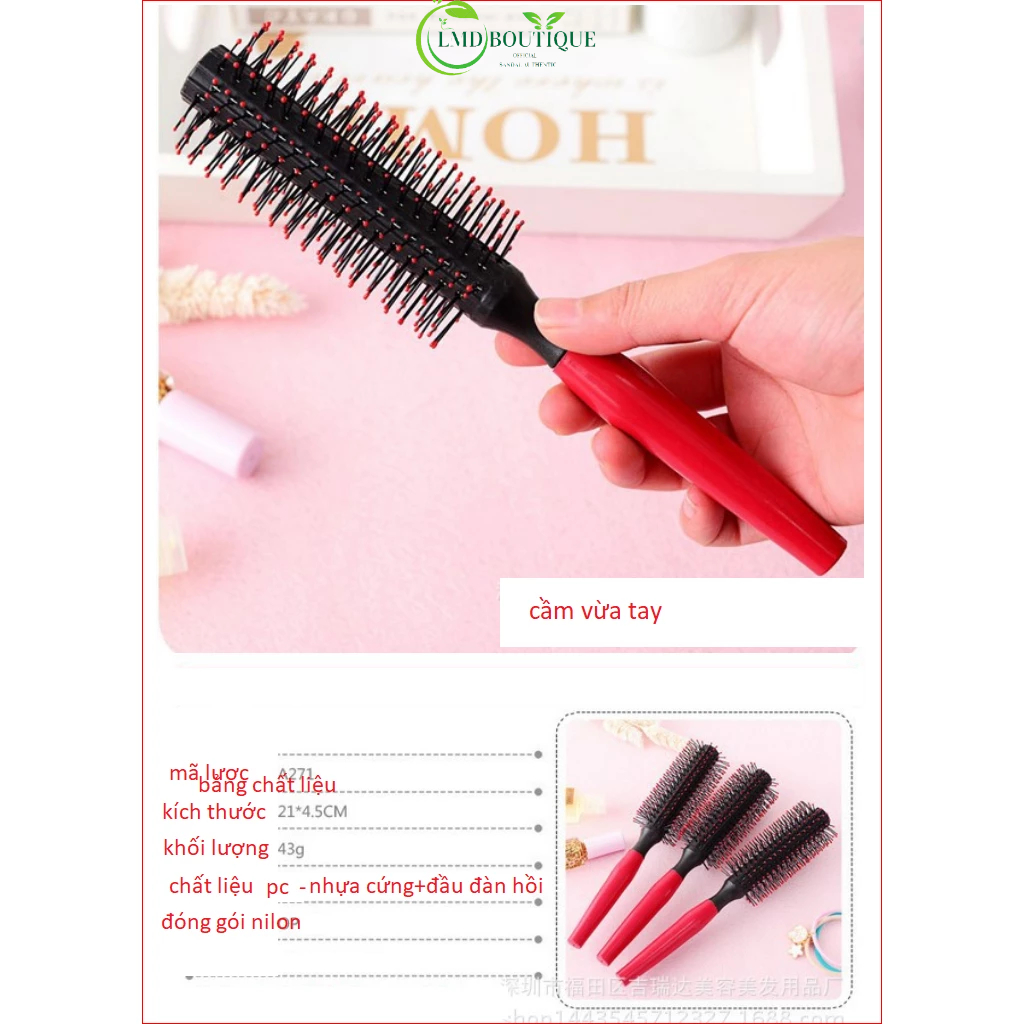 Lược tròn tạo phồng tạo nếp tóc nam nữ