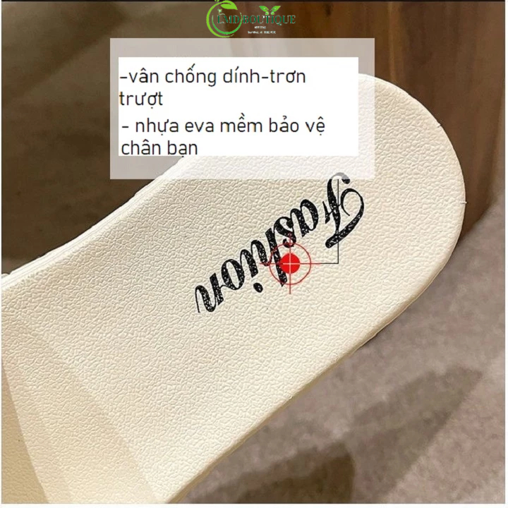 Dép nữ thời trang họa tiết chữ G - Dép quai ngang thời trang dành cho nữ