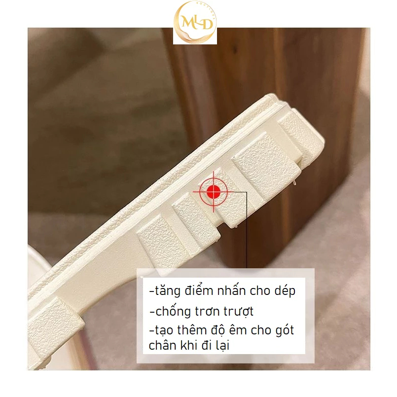 Dép nữ thời trang họa tiết chữ G - Dép quai ngang thời trang dành cho nữ