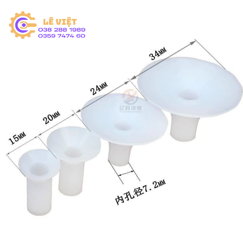 Đầu loe súng phun sơn tĩnh điện Phụ kiện sơn tĩnh điện