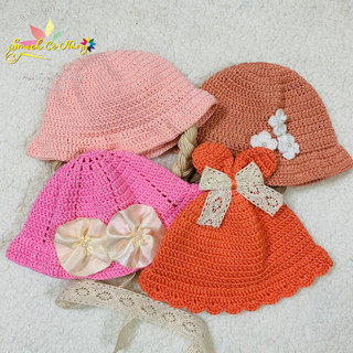 Freeship extra - mũ nón sợi đan dệt handmade cho bé -skumu02