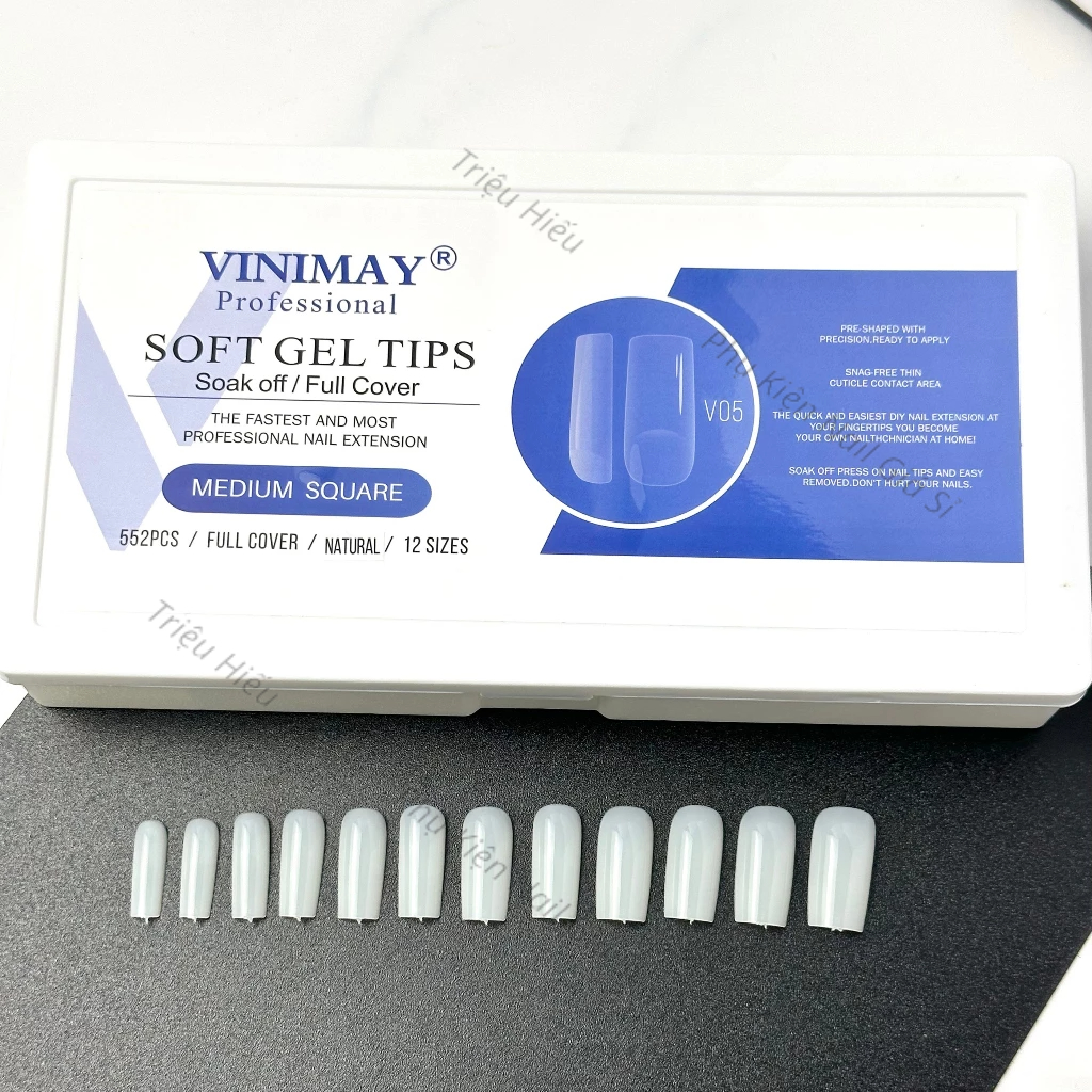 Móng úp vinimay chính hãng đủ các phom hộp 552 móng