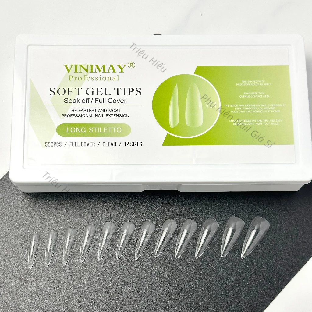 Móng úp vinimay chính hãng đủ các phom hộp 552 móng