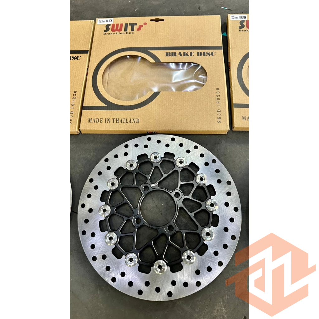 Đĩa thắng Swit 267mm 12 khoen inox 304