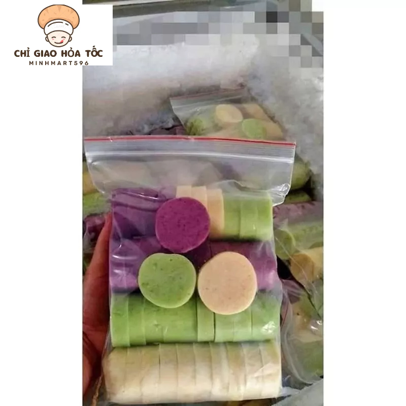 Xôi cây chiên phồng cắt khúc