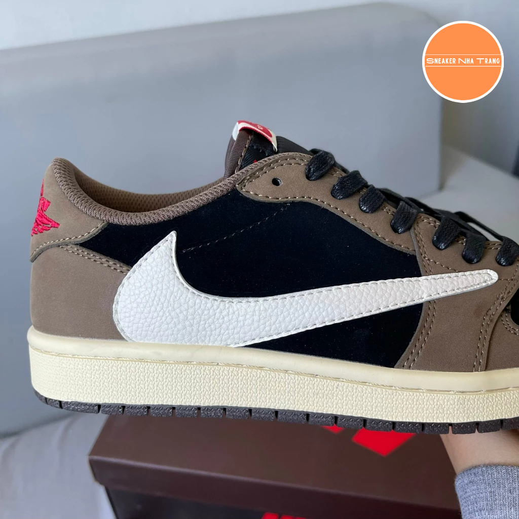 Giày Air Jordan 1 Low Travis Scott Cactus Jack - BẢN CAO CẤP | Fullbox - Kèm dây phụ