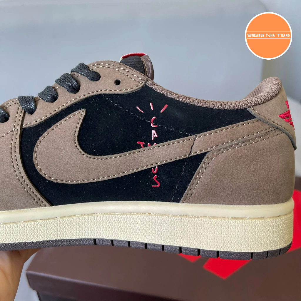 Giày Air Jordan 1 Low Travis Scott Cactus Jack - BẢN CAO CẤP | Fullbox - Kèm dây phụ