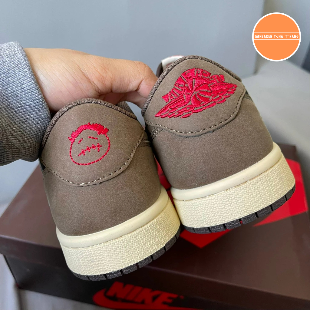 Giày Air Jordan 1 Low Travis Scott Cactus Jack - BẢN CAO CẤP | Fullbox - Kèm dây phụ