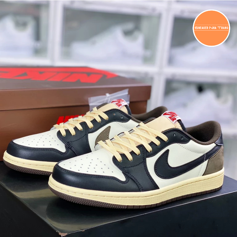 Giày Jordan Air 1 Low Travis Scott Mocha - Bản chuẩn đẹp | Fullbox
