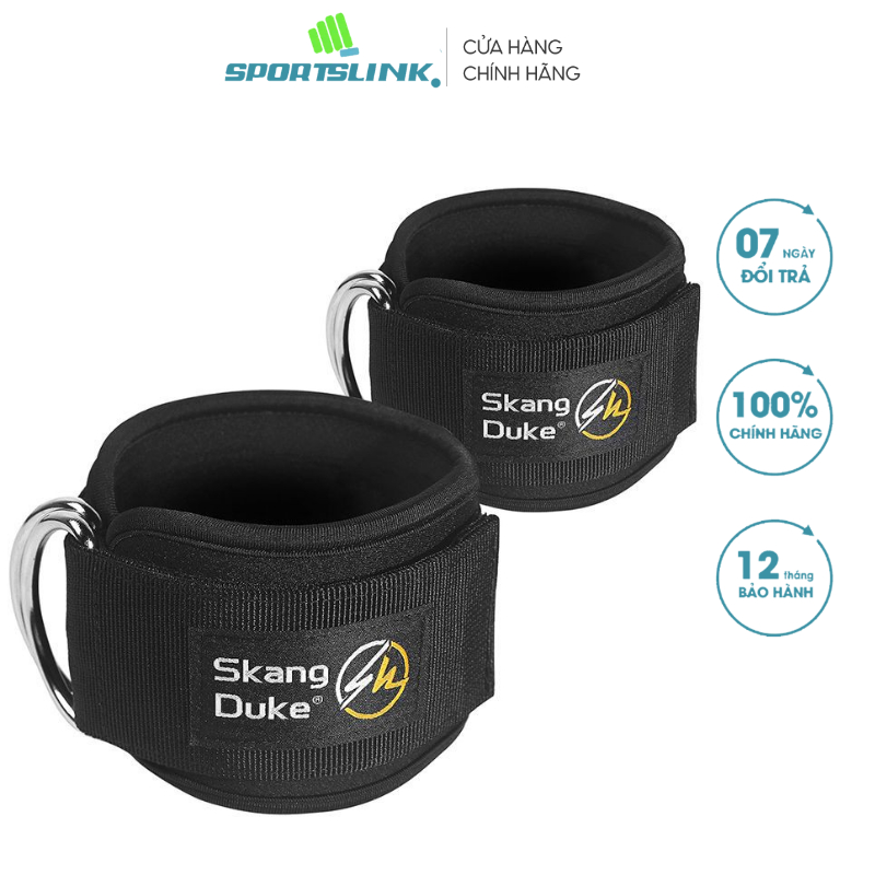 Đai quấn cổ chân Sportslink SKDK-HJ026 hỗ trợ tập chân, mông, đùi với cáp, dây kháng lực (Cặp)