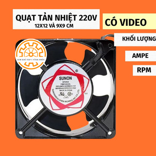Quạt tản nhiệt thông gió hút mùi 220v sunon 9 12cm làm mát mạch điện tử