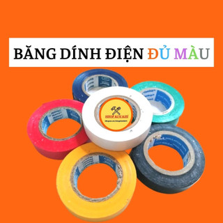 Băng dính điện đen vàng đỏ trắng