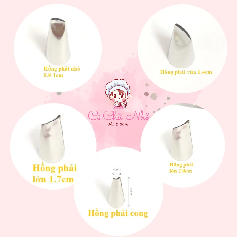 Đui gia công - hồng phải nhỏ