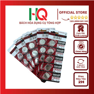 Pin CR2025 Maxell Lithium (vỉ 4 viên pin)