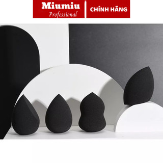 Bông mút tán nền màu đen kèm hộp chính hãng siêu mềm mịn dễ tán phấn