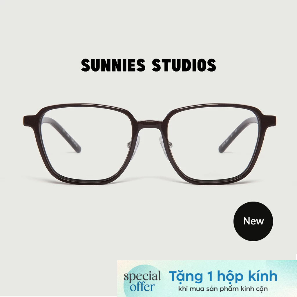 Gọng Kính Cận Sunnies Studios Gọng Vuông Jense Pecan