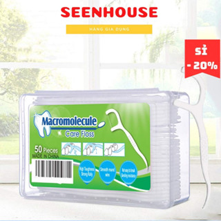 (Combo 10 Hộp) Tăm Chỉ Nha Khoa Mỗi Hộp 50 Chiếc Tăm Chỉ