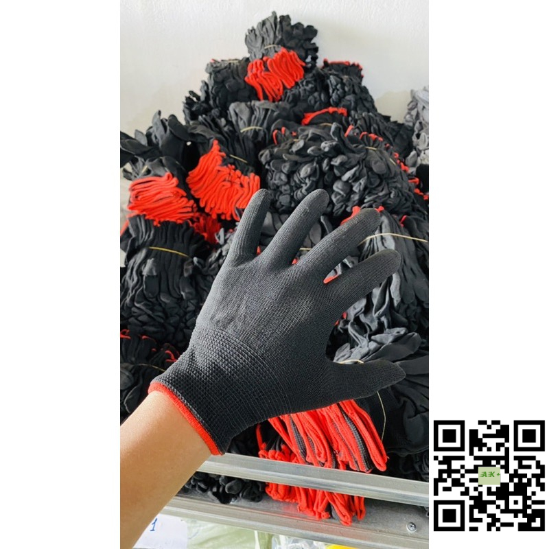 Găng tay mút xám hoặc đen 1 lố 12 đôi