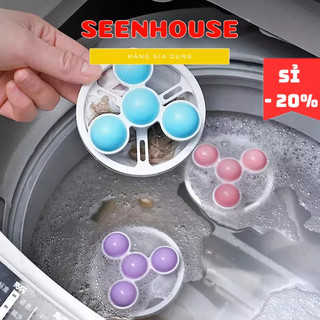Phao Lọc Cặn, Lọc Rác Máy Giặt Thế Hệ Mới 4 Phao Tròn SEENHOUSE