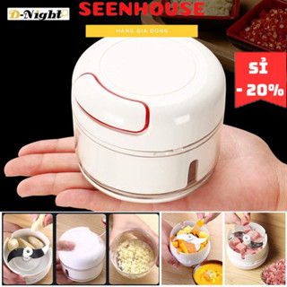 Dụng cụ xay tỏi ớt cầm tay đa năng, Máy xay tỏi KÉO TAY Mini choper