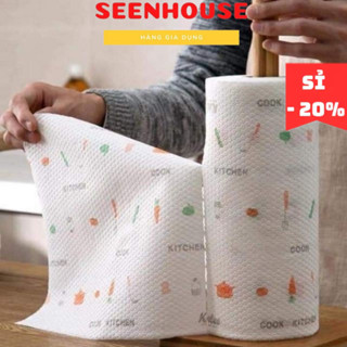 (Combo 5 Cuộn) Cuộn 220 Khăn Giấy Lau Bếp Đa Năng