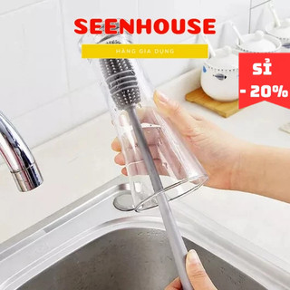 Cọ silicon rửa cốc chén, chai lọ, bình sữa đa năng tiện lợi seenhouse