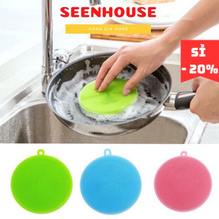 Miếng cọ rửa chén bát silicon tiện dụng