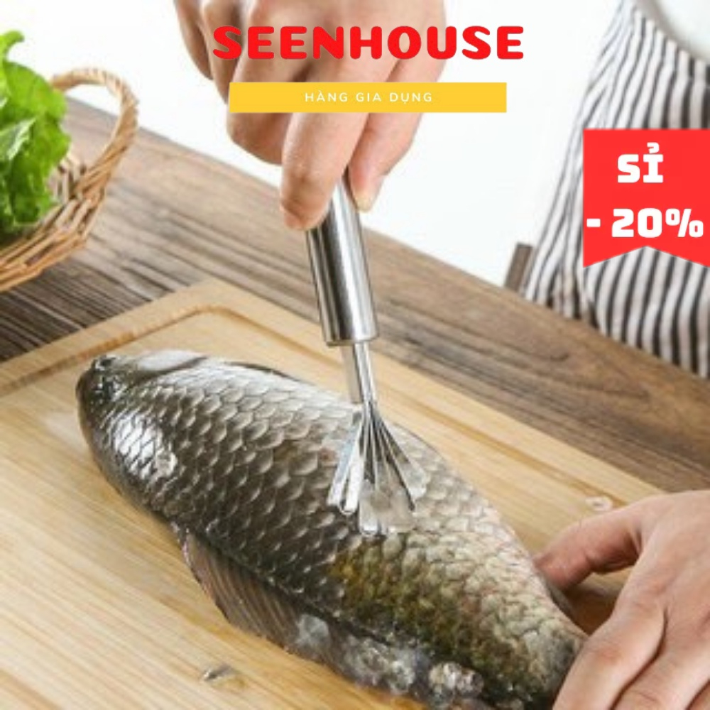 Dụng cụ đánh vảy cá, nạo dừa Inox bền đẹp