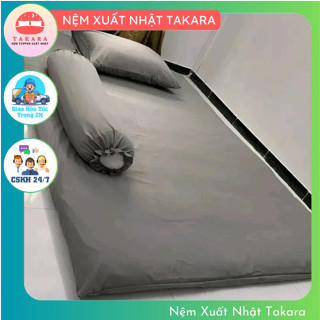 Ga nệm 2 mặt, áo Nệm Topper 2 Mặt Có Khóa Khéo Vải Cotton Tici Thoáng Mát Kích Thước,đủ size 1m/1m2/1m4/1m6/1m8 x 2m
