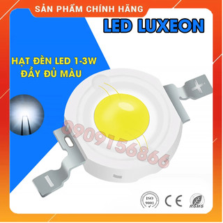 Hạt led luxeon 1w 3w - trắng, vàng, xanh lá, xanh dương, đỏ / hạt đèn led cao cấp, đầy đủ màu sắc