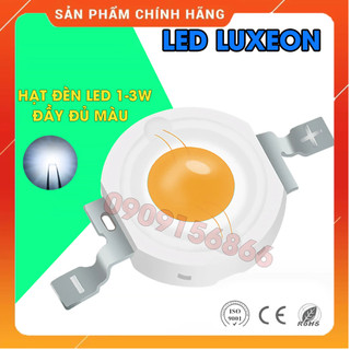 Hạt led 1w 3w luxeon - trắng, vàng, xanh lá, xanh dương, đỏ/ chip led luxeon cao cấp