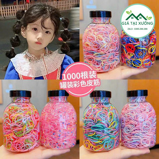 Hộp 1000 chun buộc tóc cho bé