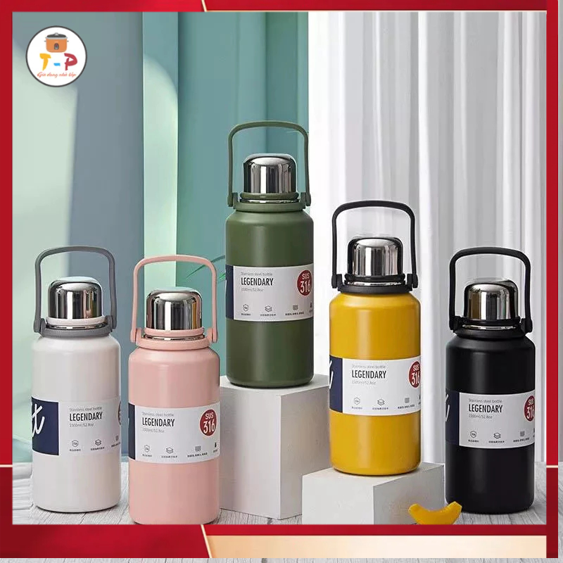 Phích Nước Giữ Nhiệt Có Quai Xách 2 Dung Tích ( 1200ML + 900ML )