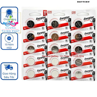 Vỉ 5 viên pin cr2032 / cr2025 / cr2016 energizer lithium 3v hàng chính hãng