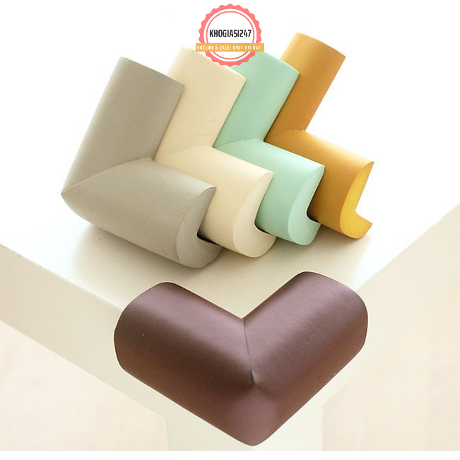 Set 2 miếng mút xốp bọc cạnh bàn, góc giường ngủ, tủ quần áo - Bảo vệ an toàn cho bé